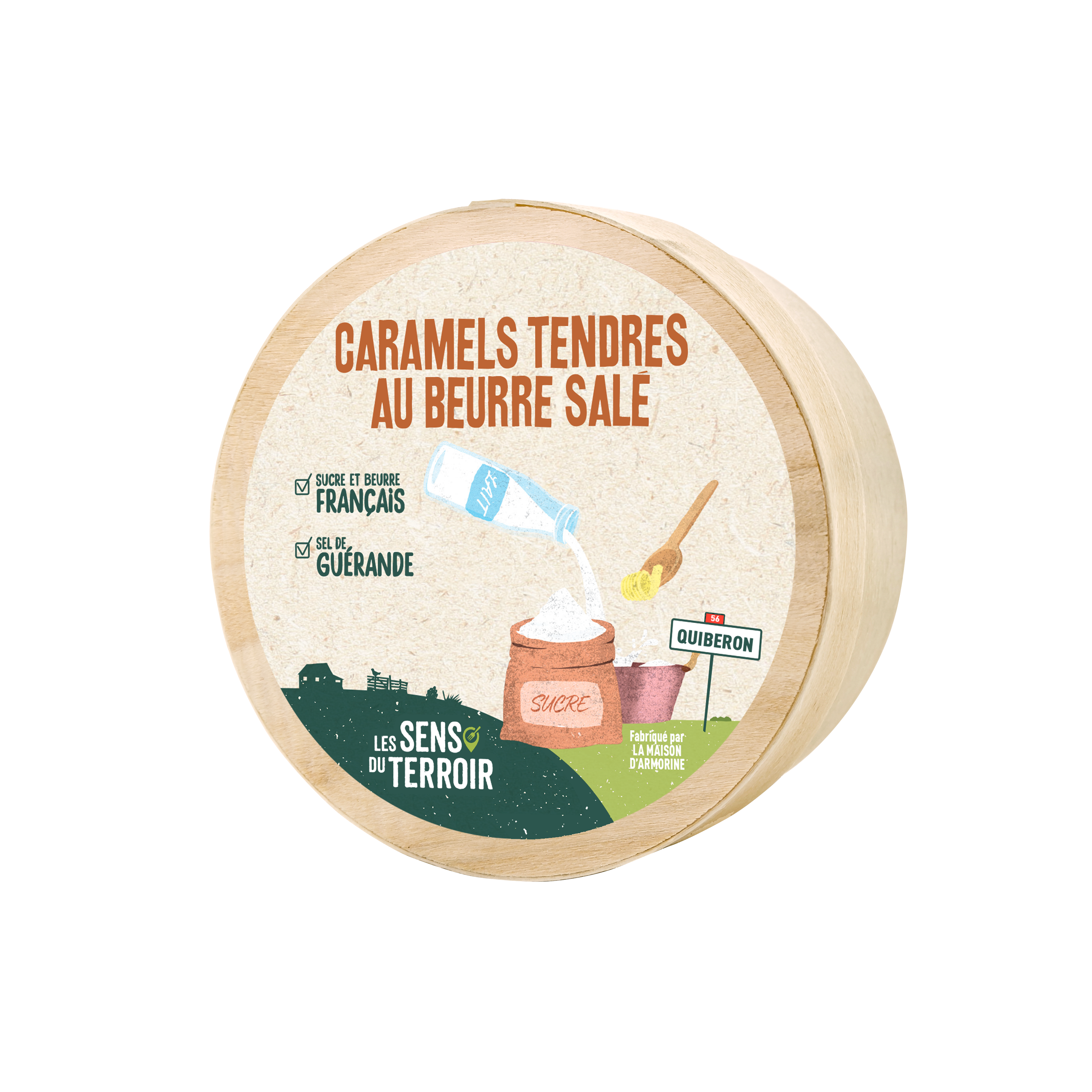 Les Sens du Terroir - Caramels tendres au beurre salé 120 g - Les Sens du Terroir - Image 1