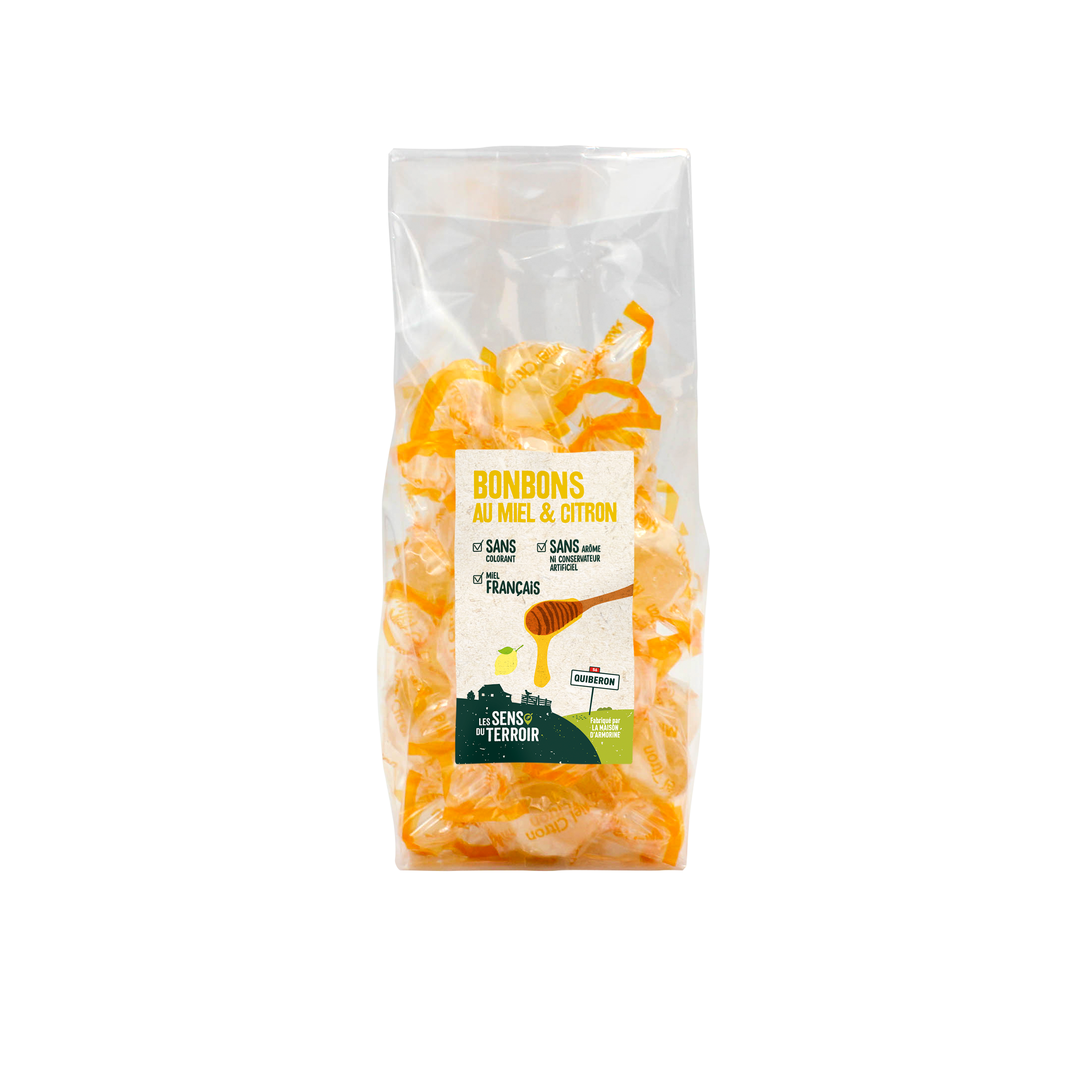 Les Sens du Terroir - Bonbons au miel et au citron 125 g - Les Sens du Terroir - Image 1