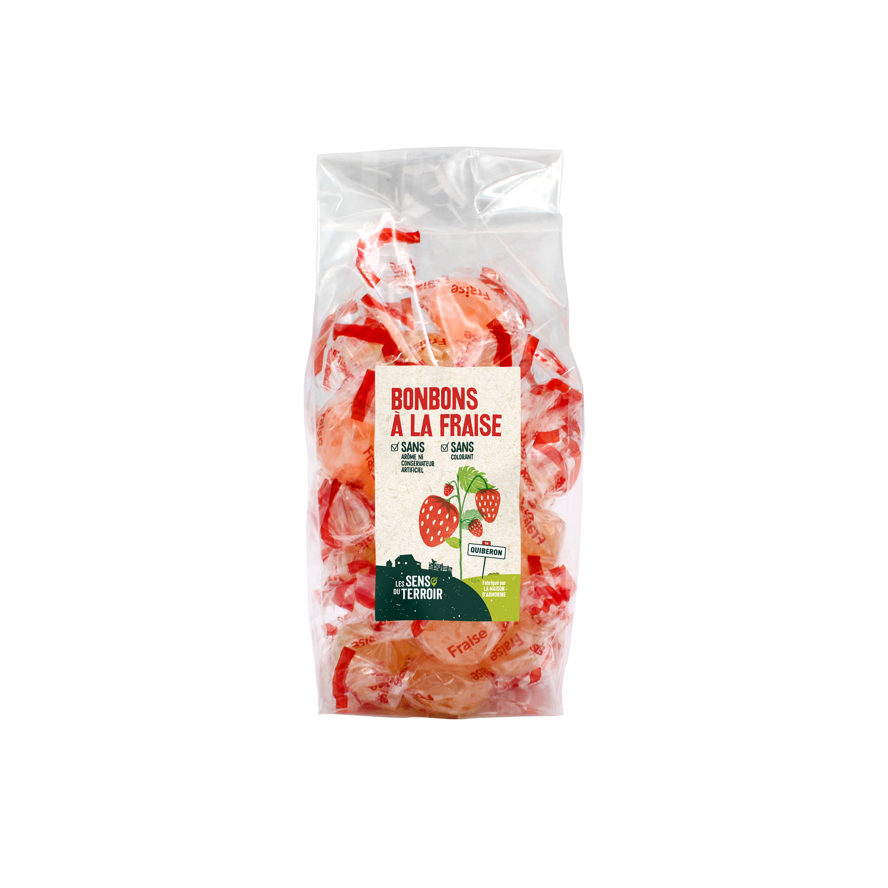 Les Sens du Terroir - Bonbons à la fraise 125 g - Les Sens du Terroir - Image 1