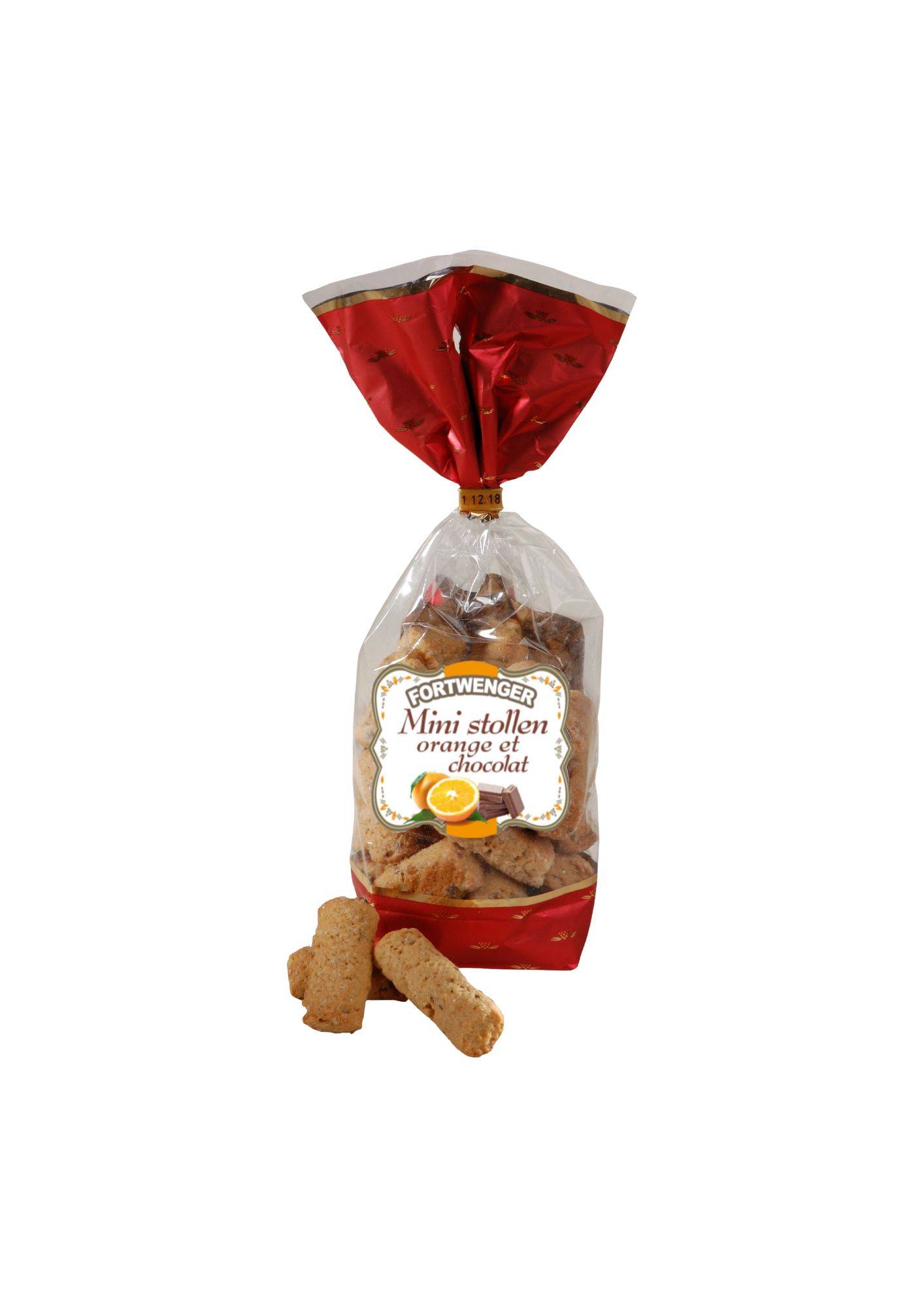 Fortwenger - Mini stollen à l'orange et au chocolat 200 g - Fortwenger