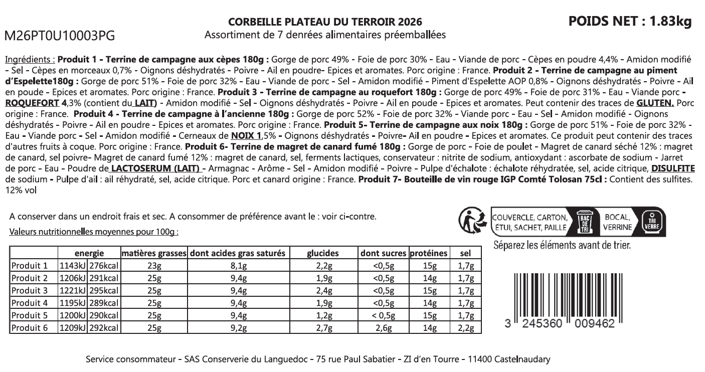 Près des Gourmets - Coffret "Le plateau du terroir" - Près des Gourmets - Image 3