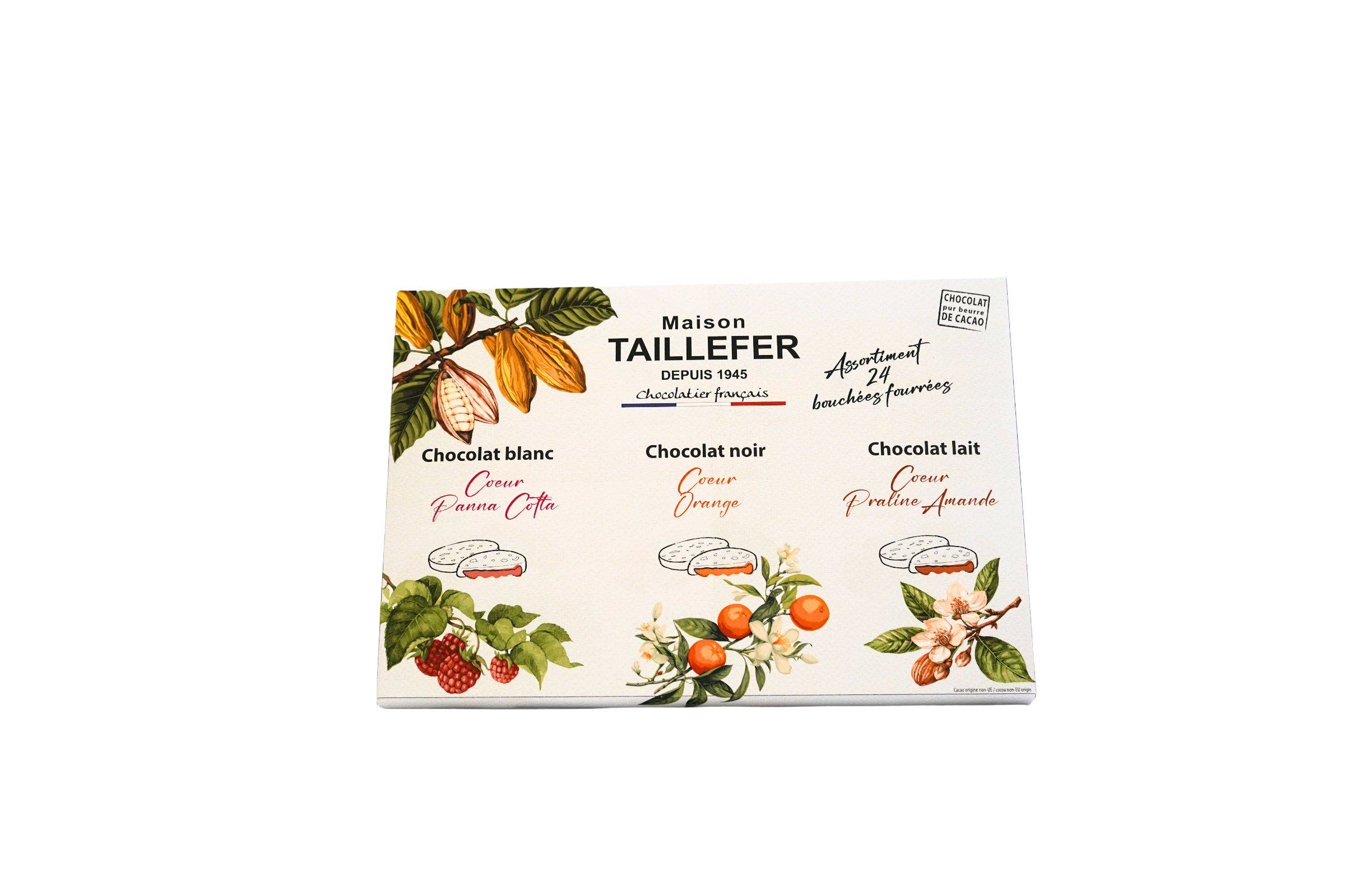 Maison Taillefer - Assortiment de 24 bouchées de chocolat 195 g - Maison Taillefer
