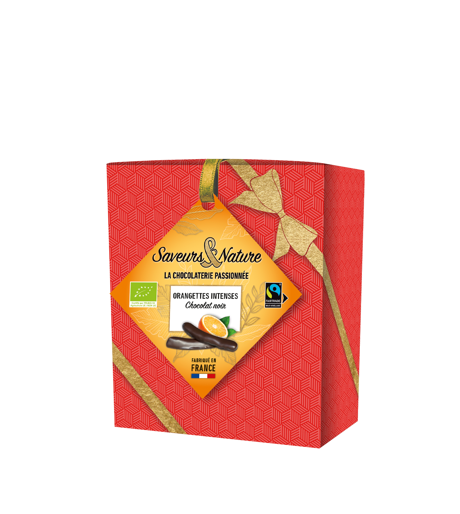 Saveurs et Nature - Ballotin d'orangettes au chocolat noir 125 g - Saveurs et Nature