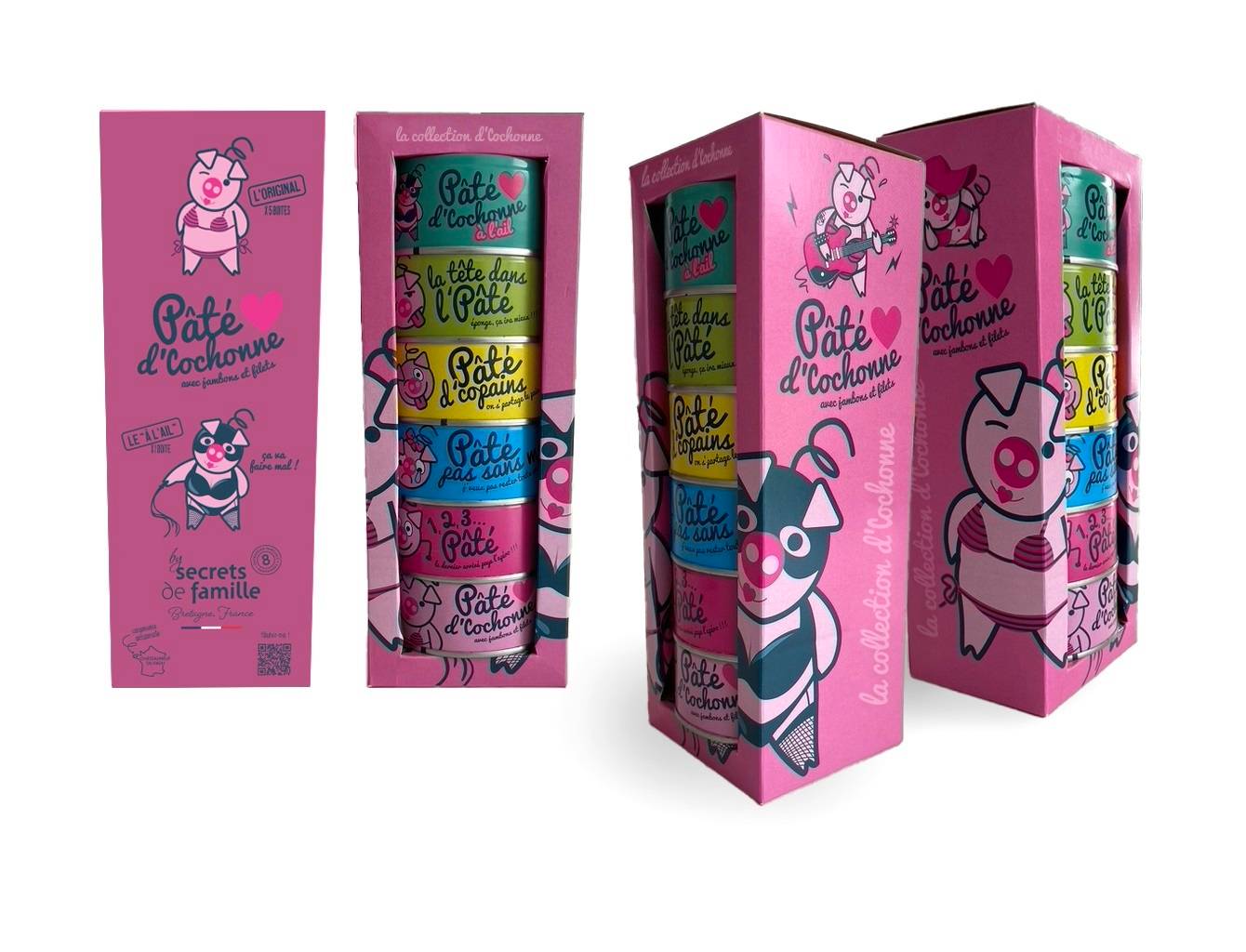 Pâté D'Cochonne - Coffret 6 boîtes - Pâté D'Cochonne