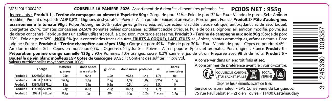 Près des Gourmets - Corbeille "La Panière" - Près des Gourmets - Image 3