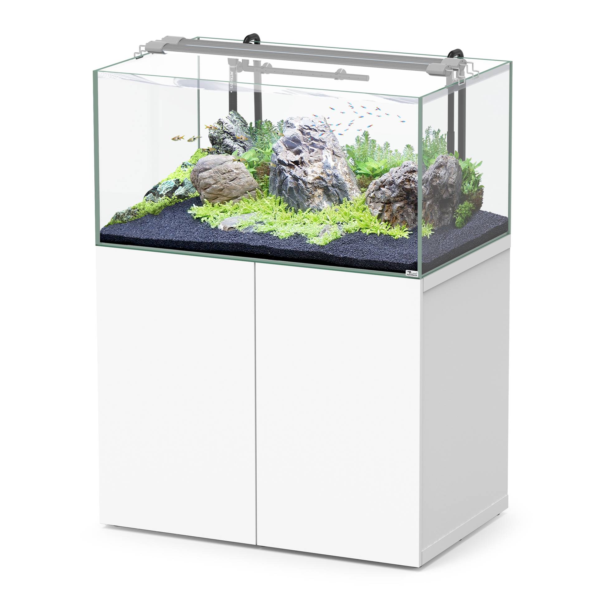 Aquatlantis - Ensemble aquarium et meuble blanc - 284 L - Aquatlantis
